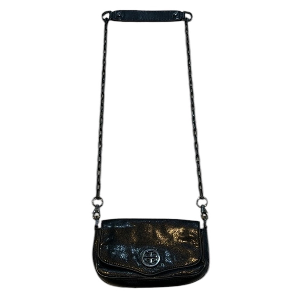 Tory Burch | Chain Link Leather Metallic Mini Crossbody Bag